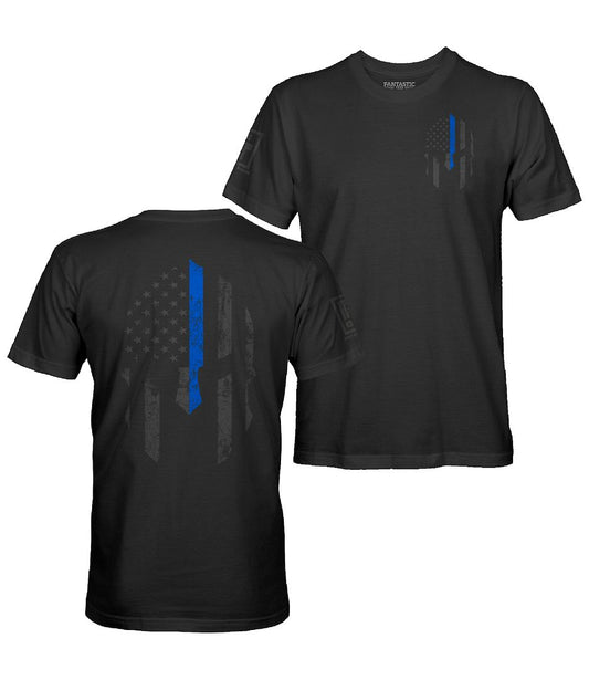 Blue Line Spartan Stealth T-Shirt