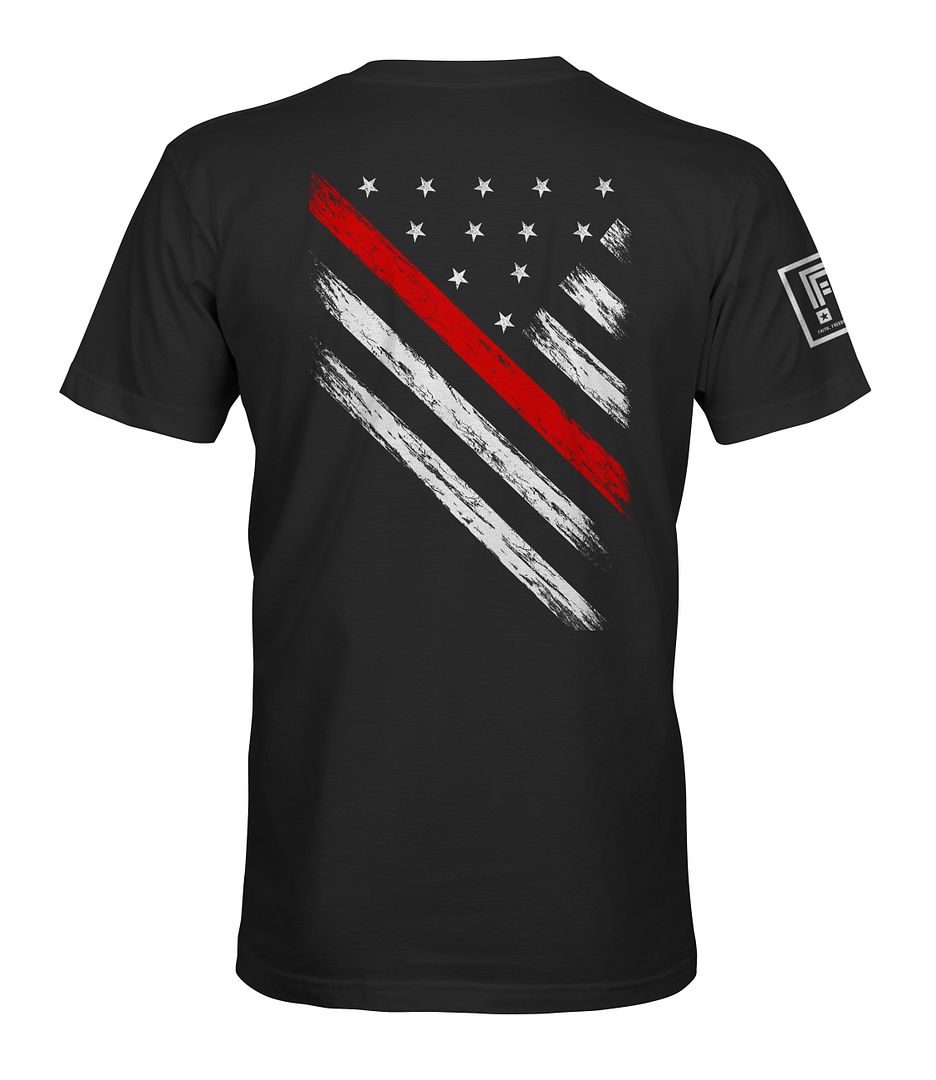 Red Line Flag T-Shirt