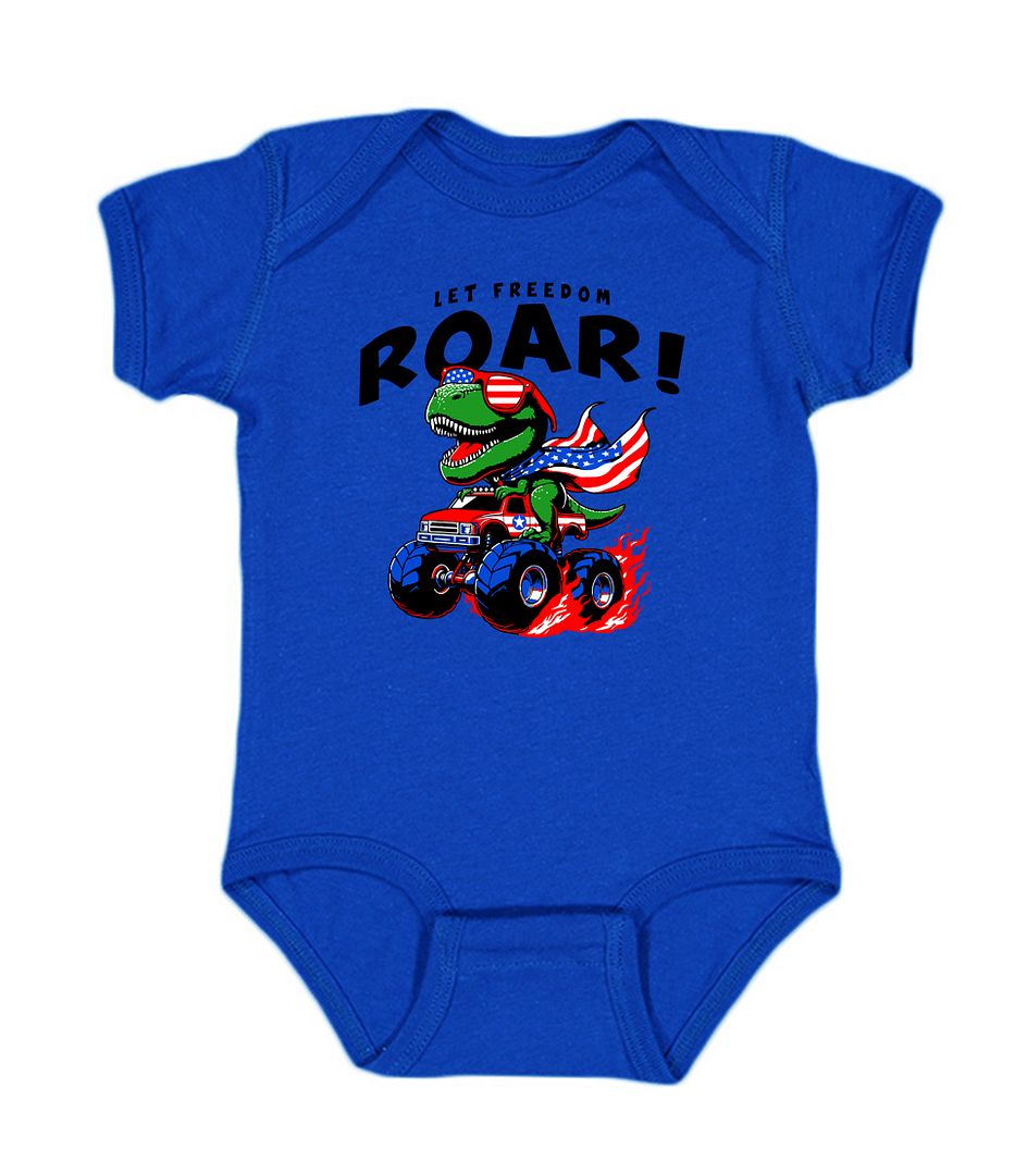 Let Freedom Roar Baby Bodysuit