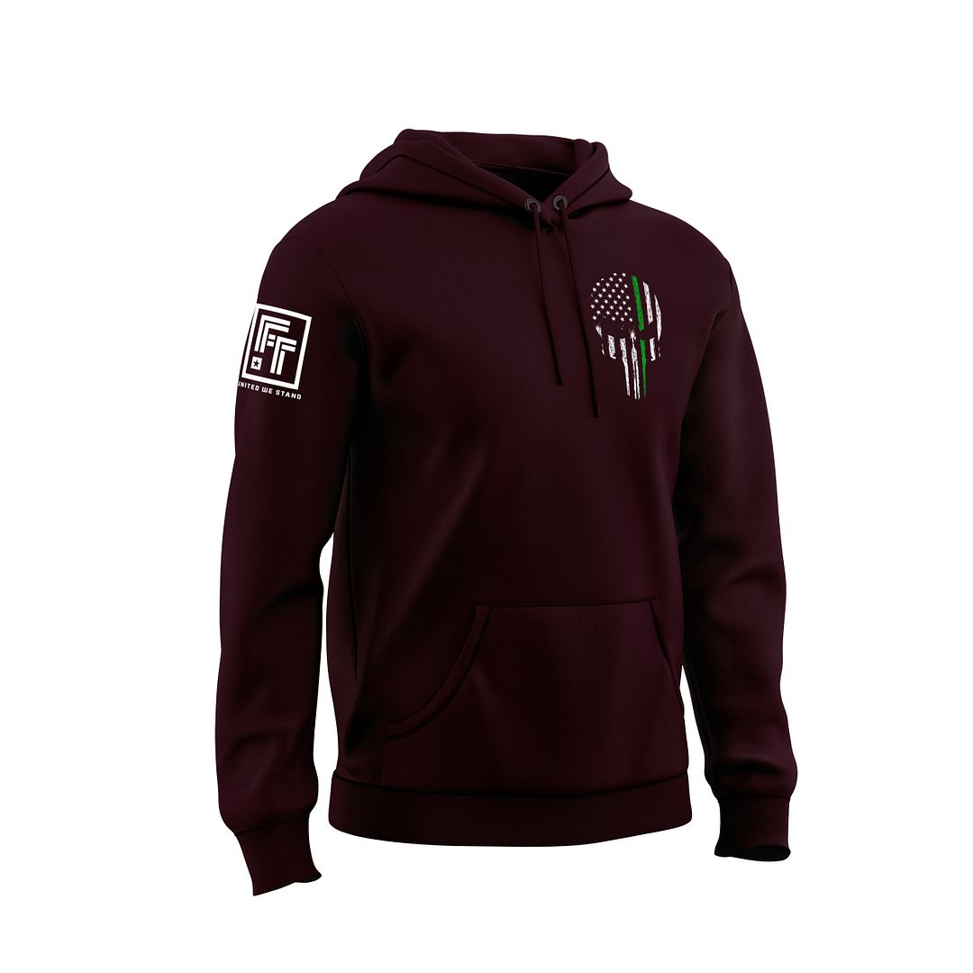 Green Line Skull Sweatshirt