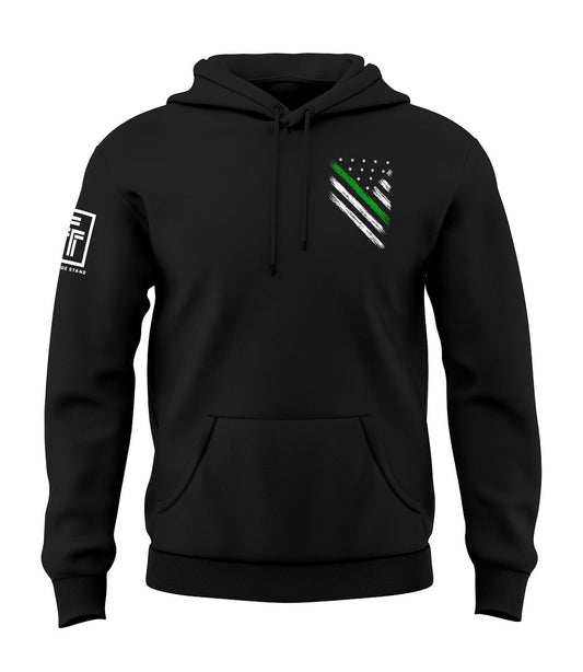 Green Line Flag Hoodie Sweatshirt