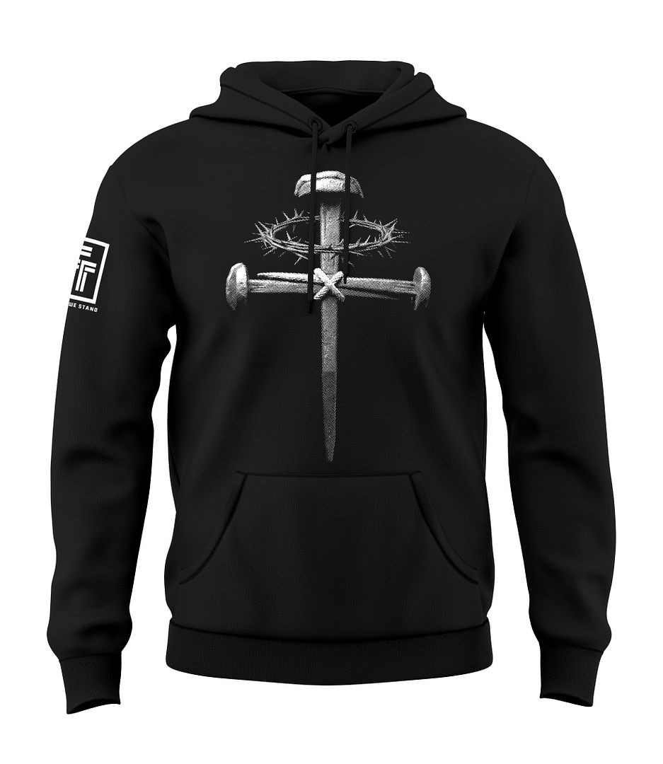 Forged Victory: Nail & Cross Sweatshirt