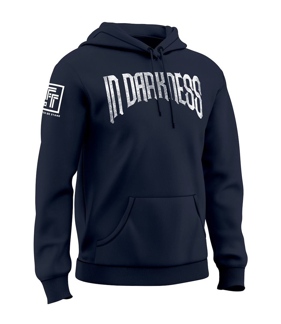 In Darkness We Defend the Light Men's Patriotic Sweatshirt