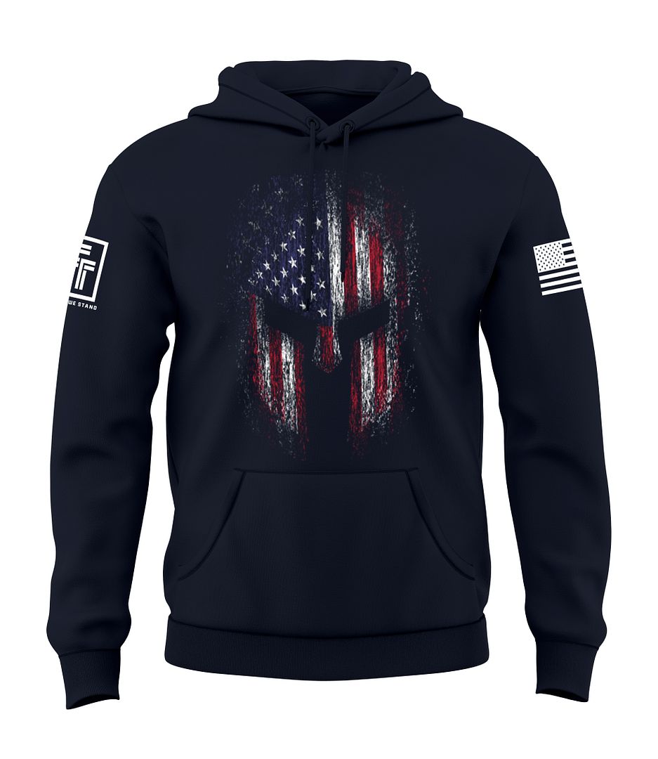 American Flag Spartan Sweatshirt