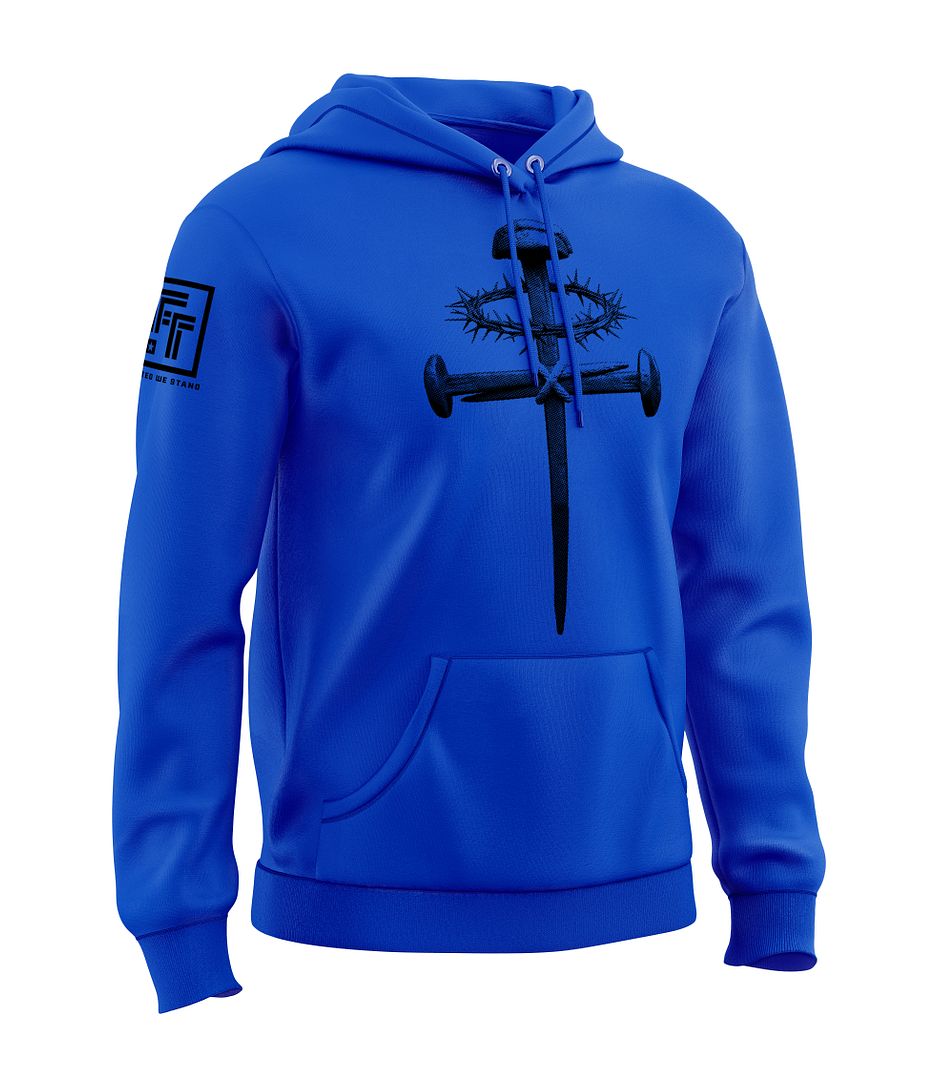 Forged Victory: Nail & Cross Sweatshirt