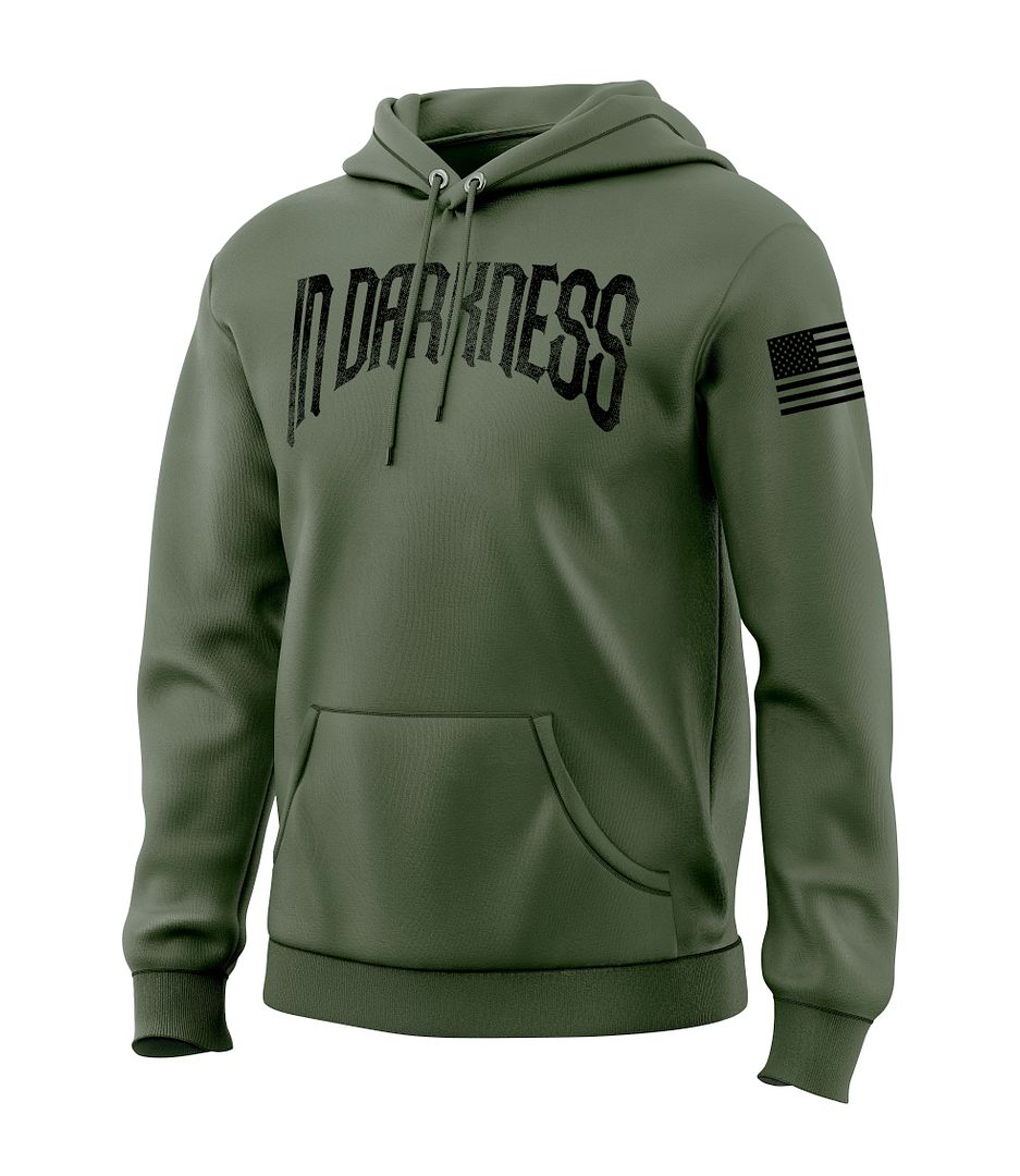 In Darkness We Defend the Light Men's Patriotic Sweatshirt
