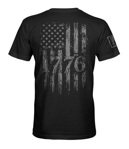 1776 Distressed American Flag T-Shirt