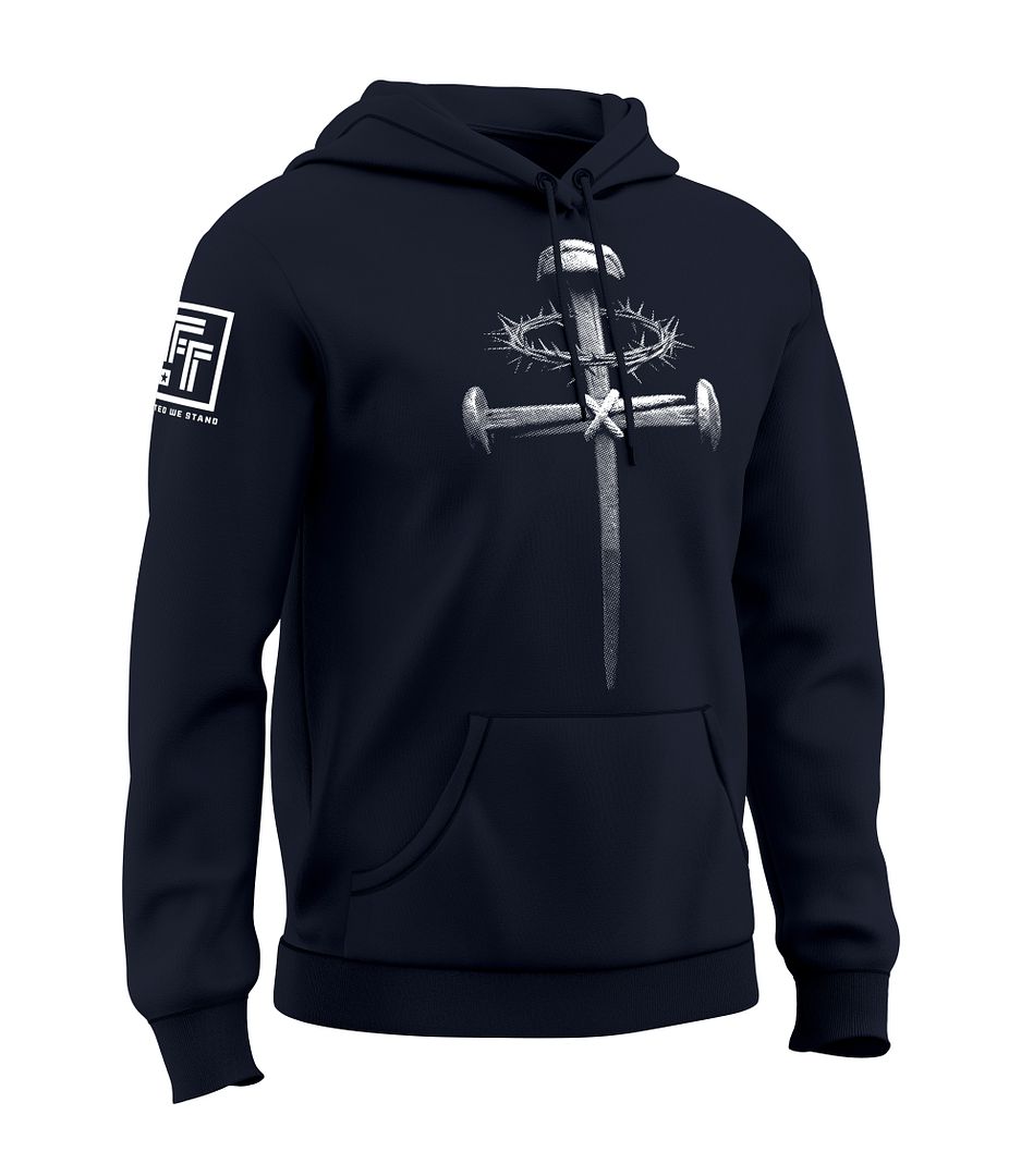 Forged Victory: Nail & Cross Sweatshirt