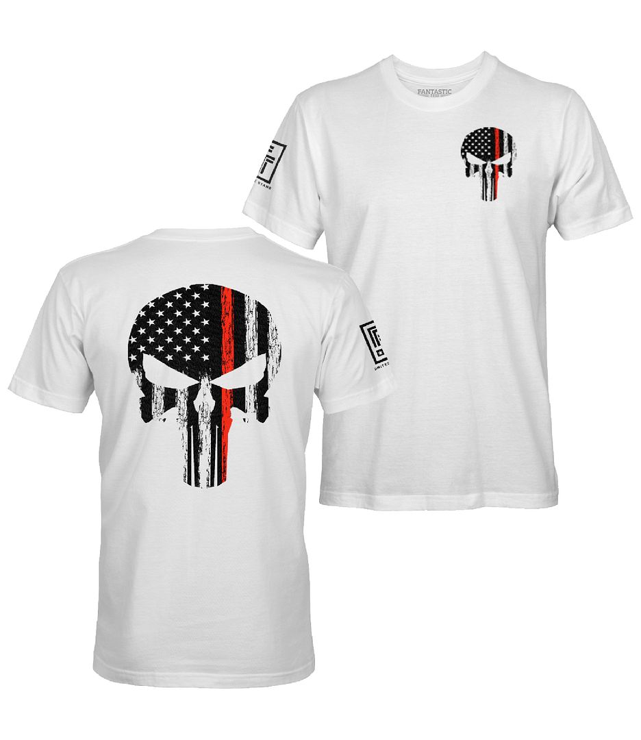 Red Line Skull T-Shirt