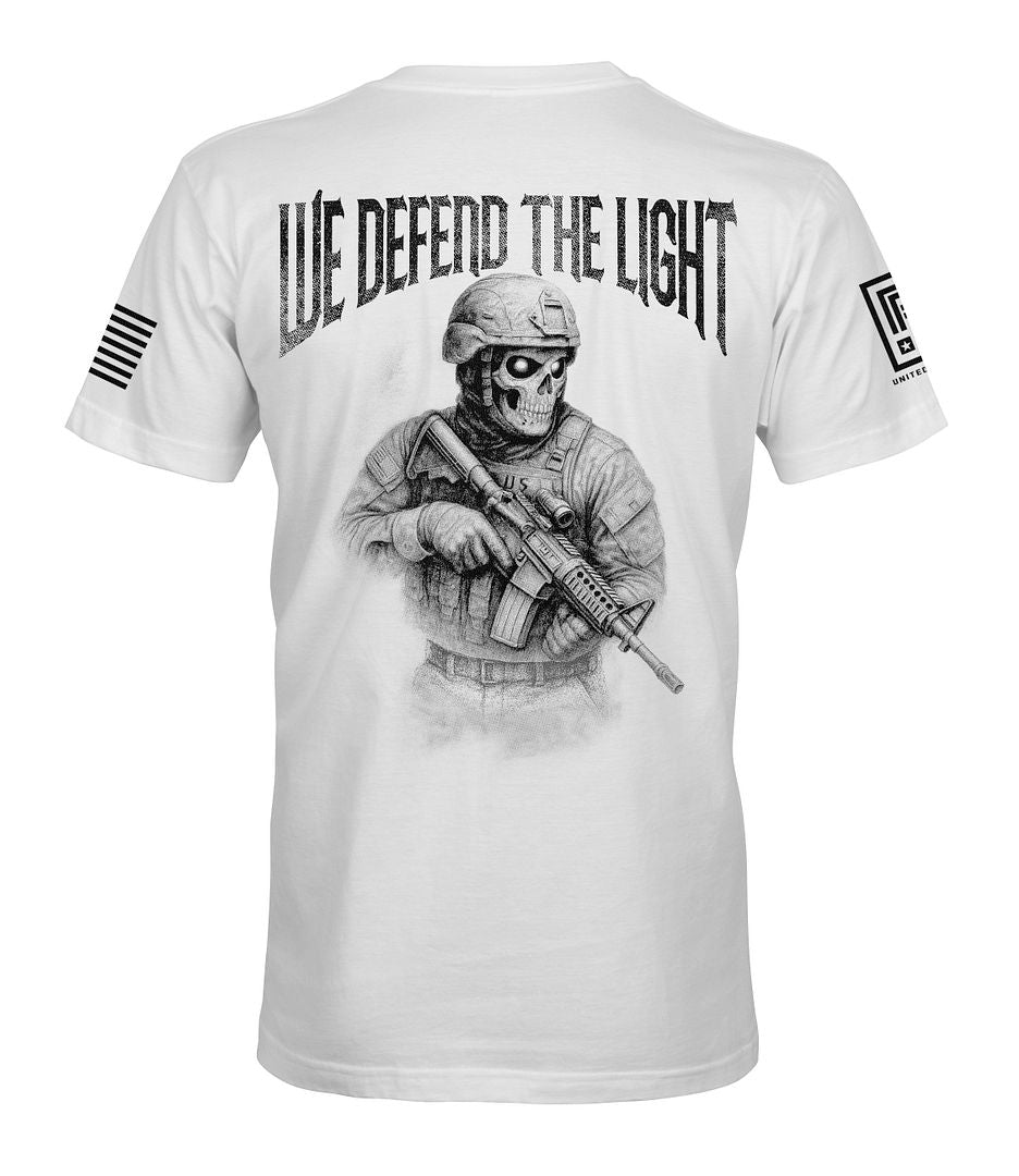 In Darkness We Defend The Light Men's Patriotic T-Shirt