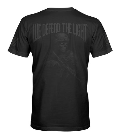 In Darkness We Defend The Light Men's Stealth Patriotic T-Shirt