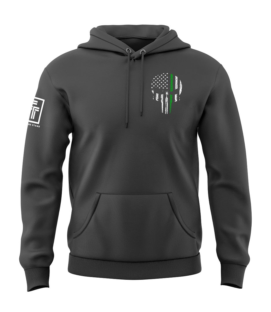 Green Line Skull Sweatshirt