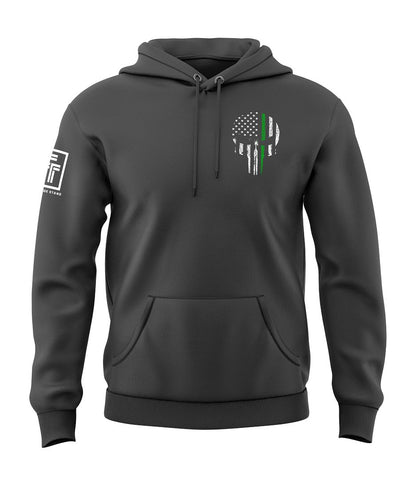Green Line Skull Sweatshirt